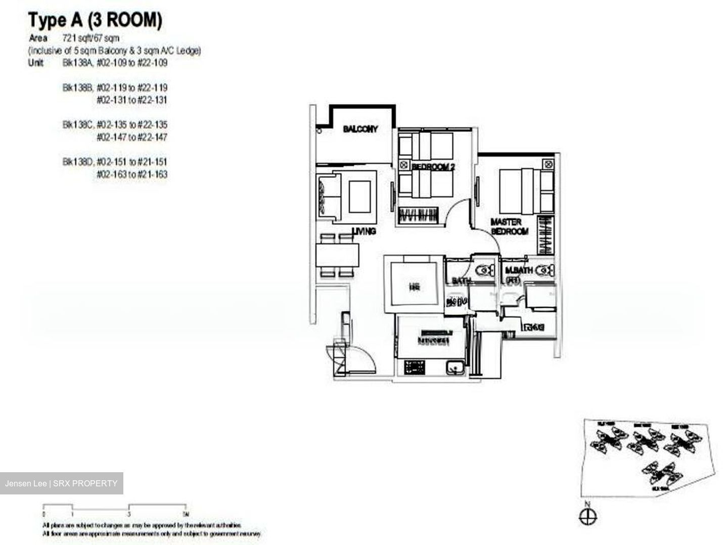 Blk 138B Lake Vista @ Yuan Ching (Jurong West), HDB 3 Rooms #514779851
